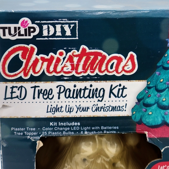 Christmas Tree Painting Kit Tulip DIY LED Lights New - Picture 2 of 10